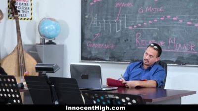 Dolly Leigh - Dolly Leigh, the cute redhead, takes on her teacher's big cock in the classroom - sexu.com