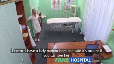 Watch this naughty patient get a real massage from the nurse & take a hard pounding from her doctor - sexu.com